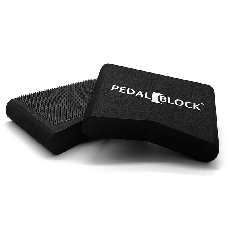 KickBlock PedalBlock â€“ Drum Pedal Anchor for Hi-Hat Stand, Double Kick, Keyboard and Electronic Bass Drum Pedals â€“ Prevents Slide with Shock-Absorbing Grip â€“ Stage Black (Set of 2) - Image 1